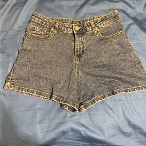 wild fable Dark Blue High-Rise Denim Shorts